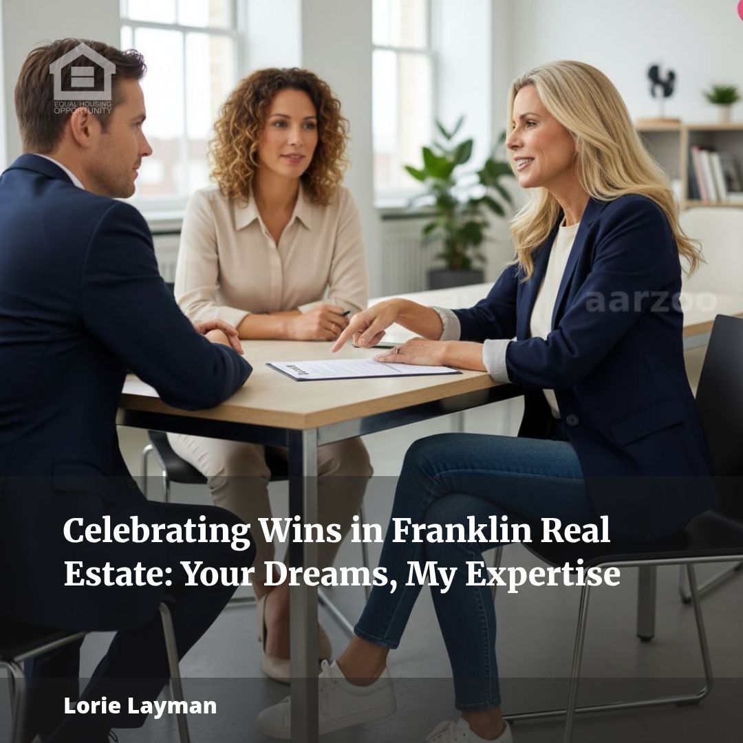 Celebrating Wins in Franklin Real Estate: Your Dreams, My Expertise