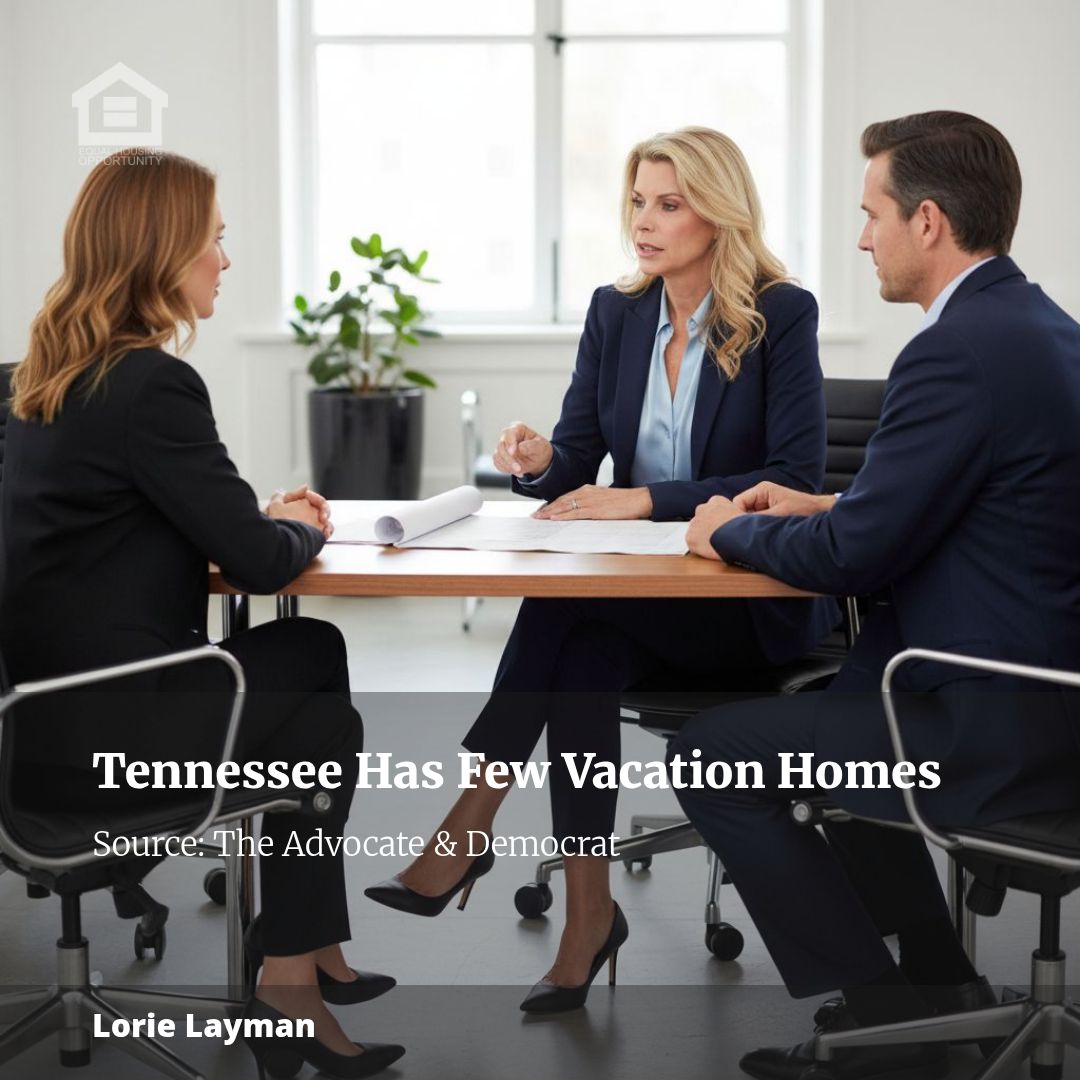 Only 1.8% of Tennessee Homes Are Vacation Homes, 11th Lowest Percentage in the U.S.